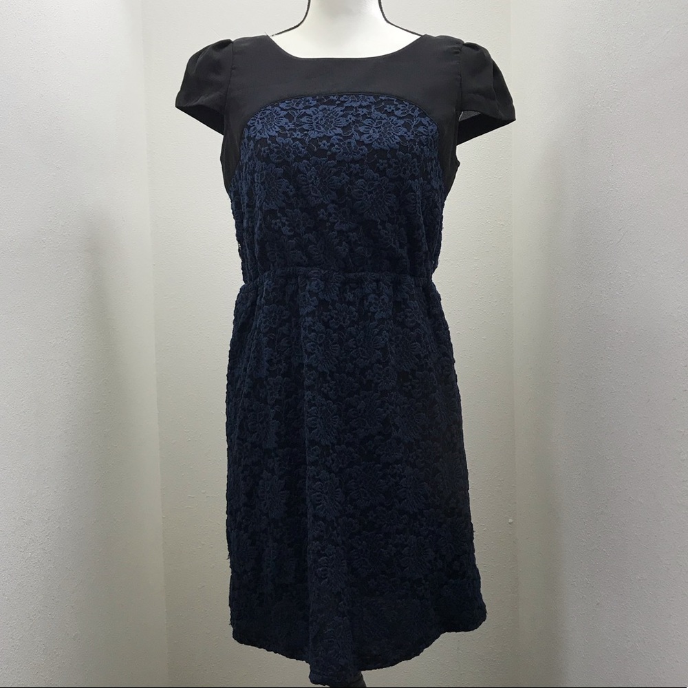 Navy blue Lace Dress